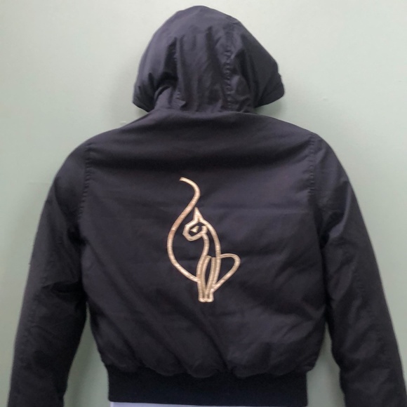 Baby Phat Jackets & Blazers - Baby Phat Black Aviator Jacket Sz. M